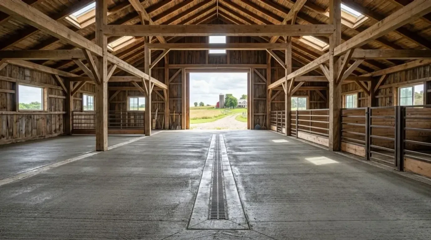 Barn Floors — concrete flatwork by Jensen Decorative Concrete in the Twin Cities