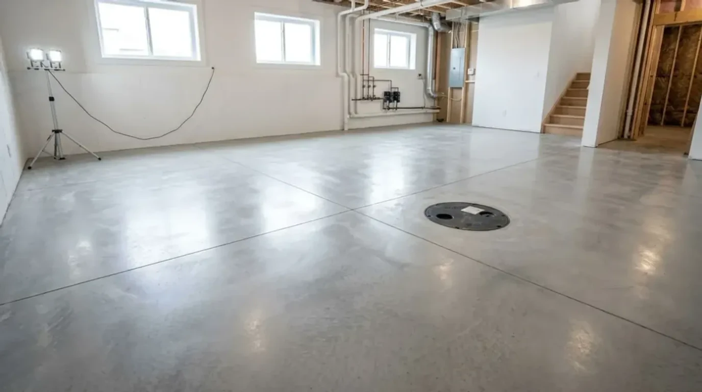Basement Floors — concrete flatwork by Jensen Decorative Concrete in the Twin Cities