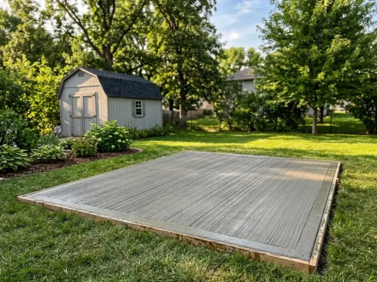 Utility & Shed Pads — concrete flatwork by Jensen Decorative Concrete in the Twin Cities
