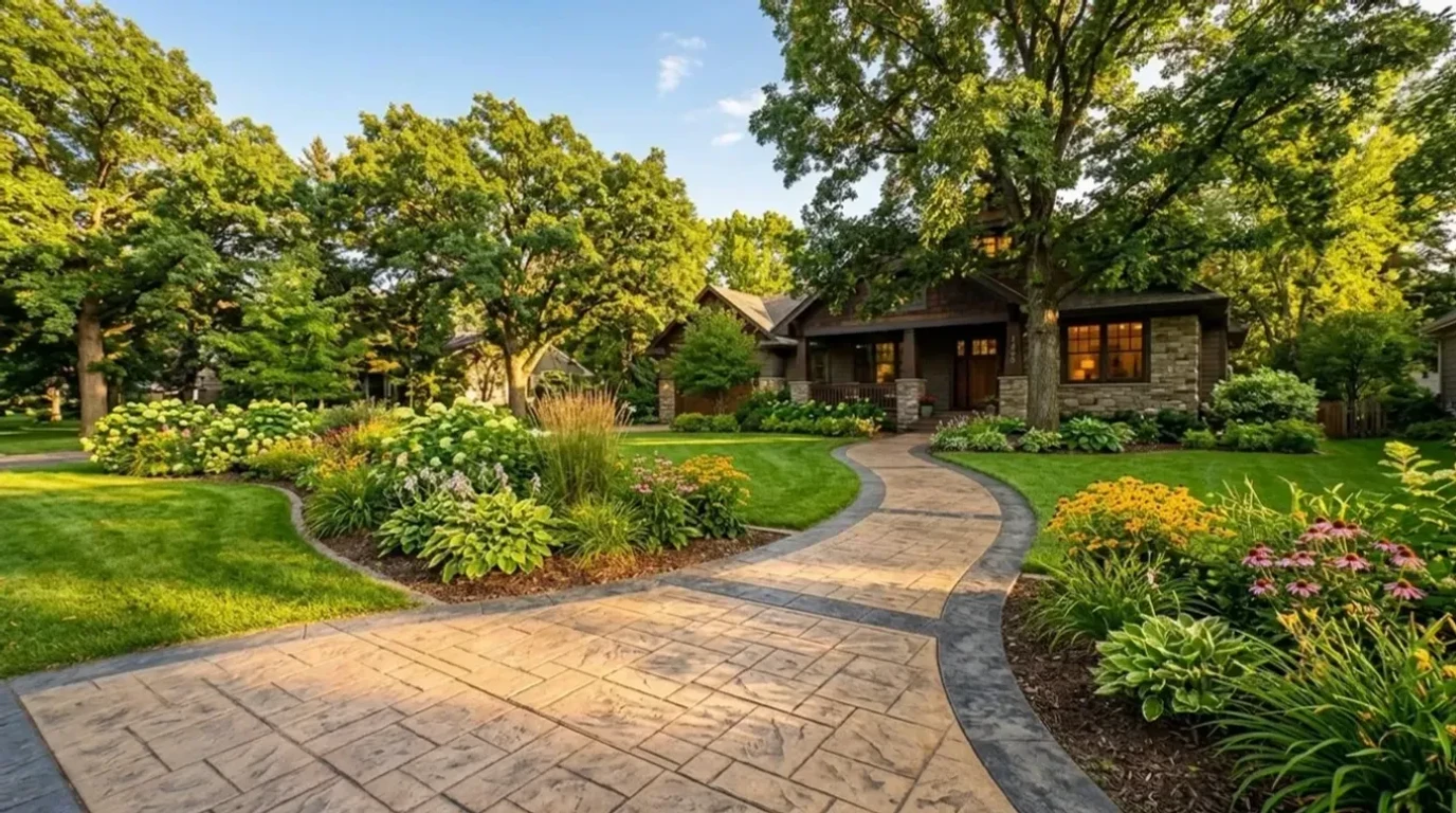 Concrete sidewalks and walkways in Excelsior, MN by Jensen Decorative Concrete